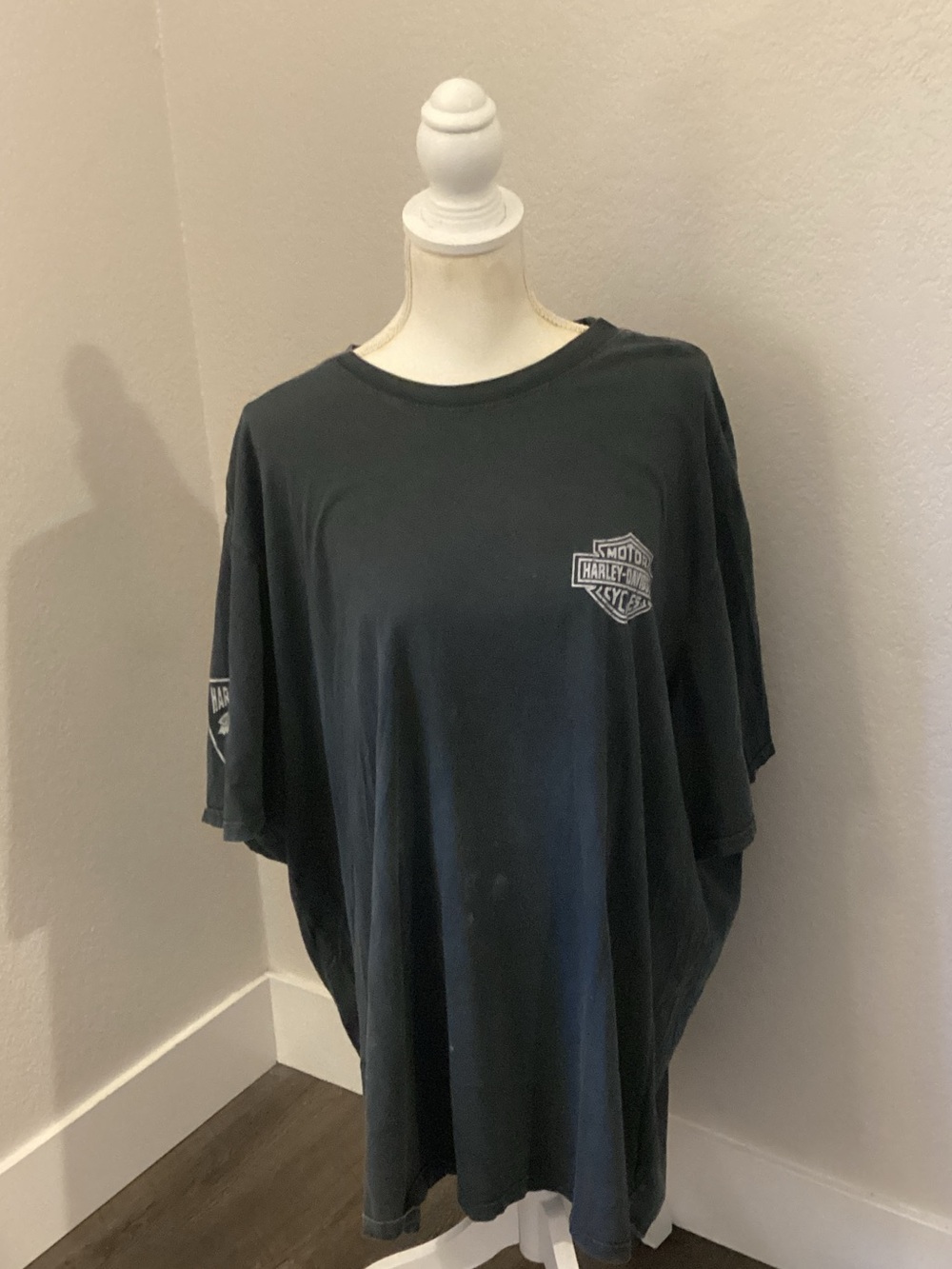 Harley-Davidson Black Short Sleeve Tee with Small Shield Logo